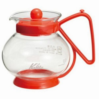 ティーポット ティーサーバー ガラス製 おしゃれ カリタ 300ml レッド 通販 Lineポイント最大5 0 Get Lineショッピング