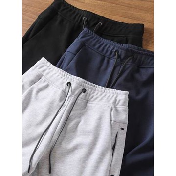 舒適空氣棉！立體剪裁！夏季新款男士彈力直筒運動休閑五分褲短褲