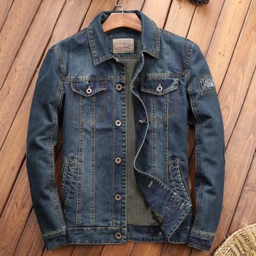 牛仔外套男春秋裝休閑大碼夾克衫上衣休閑牛仔夾克