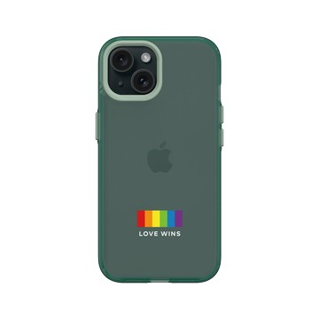 iPhone 15 Clear 憂墨綠 - Love in All ____ - Love wins-Not alone