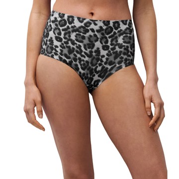 【Chantelle Lab】透氣涼感無痕高腰內褲>灰豹紋(11D70_B16)【Soft Stretch】