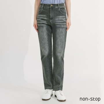 non-stop 日常必備高腰彈力牛仔褲-2色