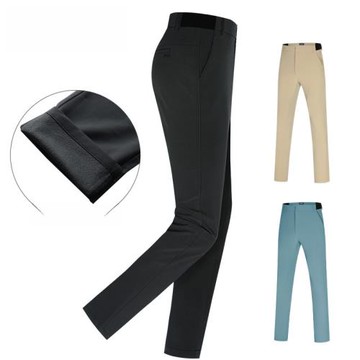 PGA 帶磨絨加厚 高爾夫褲子 男士防水長褲 秋冬運動球褲 舒適保暖