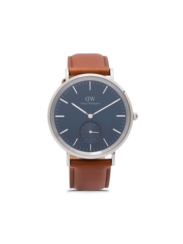 Daniel Wellington - Classic Multi-Eye St Mawes Arctic 40mm - men - stainless steel/Calf Leather - One Size - Brown