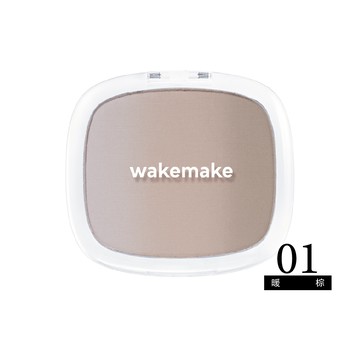 WAKEMAKE唯可魅 柔霧漸層3色修容餅-01暖棕