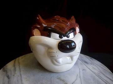 【老時光 OLD-TIME】早期台灣製1998年華納大茲陶瓷收納罐