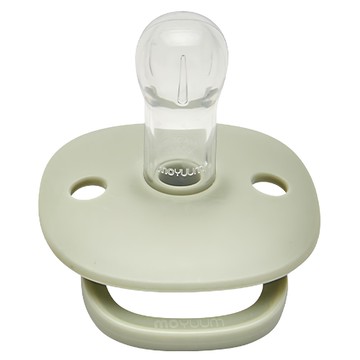 MOYUUM 母乳實感寶寶安撫奶嘴 灰綠色 6個月以上  1個