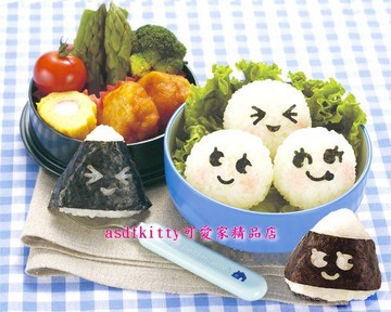 asdfkitty*日本Arnest海苔打洞器-粉藍黑-飯糰.蛋包.餅乾.蛋糕都可用-日本製