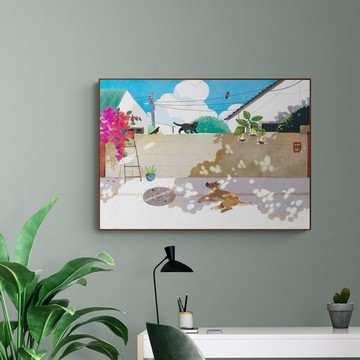 【藝術掛畫】ABOO YANG 來散步 | 哈摟