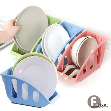 碗盤瀝水收納架 L型瀝水籃 置物架 碗盤架 廚房碟盤餐具收納 儲物盒 居家收納 贈品禮品