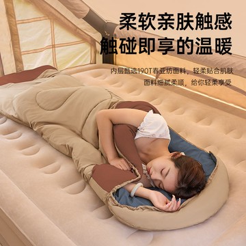【哆哆購】台灣出貨 【睡袋 輕量 】露宿袋 輕量睡袋 迷你睡袋 探露成人睡袋戶外大人通用加厚防寒秋冬季露營野營單人被子兩