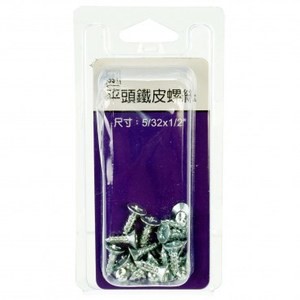 591平頭鐵皮螺絲5/32x1/2"