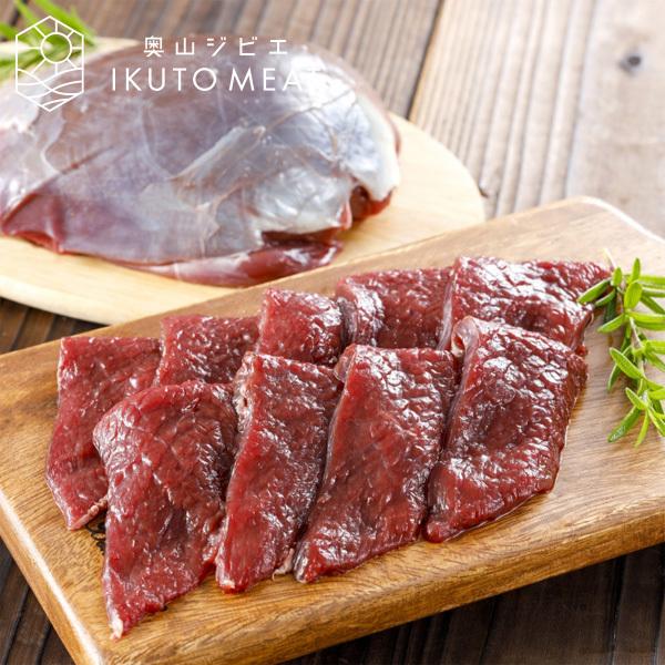 鹿肉 モモ 400g（約3mmスライス）ジビエ料理 IKUTO MEAT