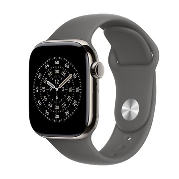 【Apple官方直送】Watch Series 11 (S11) GPS+行動網路 (46mm) 原色鈦金屬錶殼+灰石色運動型錶帶【10個工作天出貨】