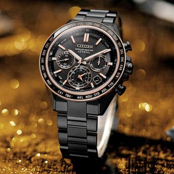 CITIZEN星辰 GENTS GPS 商務質感鈦金屬衛星對時光動能男錶-CC4074-61W-44.6mm