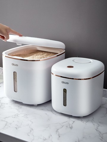 食品級米桶防蟲防潮密封防蟲家用裝米缸米箱面粉儲存罐大米收納盒居家小物