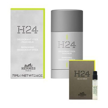 HERMES愛馬仕 H24 經典香氛 香體組(香膏75ml+香精2ml)_國際航空版