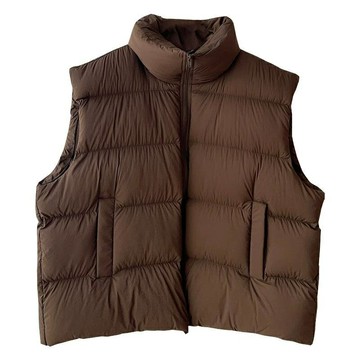 【米蘭精品】現貨+預購 頂級真羽絨背心90%鴨絨羽絨衣秋冬外套保暖上衣大碼休閒女裝-寬鬆女外套2色74mr49