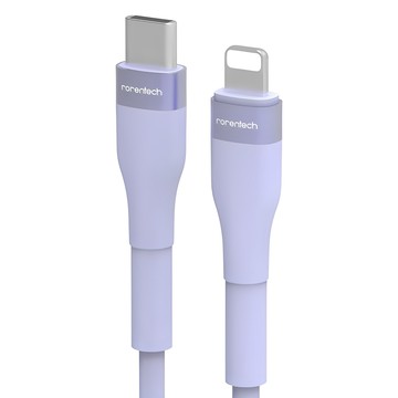 rorentech iPhone 兼容粉彩 C to 8-pin PD 高速充電線  1條  粉藍色  1.2m