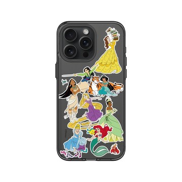 iPhone 15 Pro Max Clear 酷墨灰 - 迪士尼-公主系列 Disney Princess - 貼紙系列-迪士尼公主