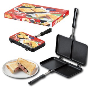 ホットサンドメーカー 直火 ガス火専用 2枚焼き フライパン トースター フッ素加工 Siセンサー不可 通販 Lineポイント最大1 0 Get Lineショッピング