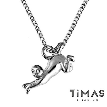 TiMAS《十二生肖-猴》純鈦項鍊(M02O)