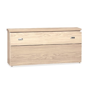 ASSARI-收納床頭箱-雙大6尺雪松