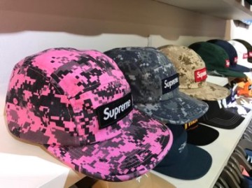 ☆LimeLight☆ 2017 Supreme NYCO Twill Camp Cap 厚貼布數位迷彩卡其