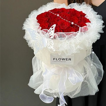 ❀【花中世界】❀情人節小香風香皂永生仿真玫瑰花束送女朋友女生閨蜜生日創意禮物