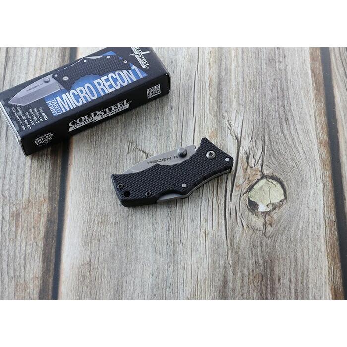 コールドスチール 27DT マイクロリーコン1 Tポイント,折り畳みナイフ ミニナイフ,COLD STEEL Micro Recon Tanto Point メール便配送可