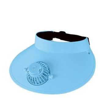 可充電風扇遮陽帽 (青/粉紅)