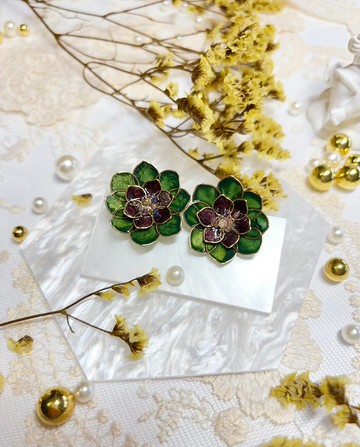 聖誕霓虹 樹脂耳環