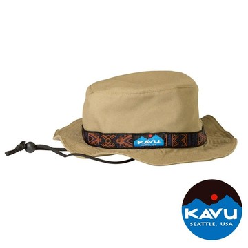 【KAVU】Organic Strap Bucket民族編織帶漁夫帽『傳統卡其』 登山.戶外.露營.防曬帽.遮陽帽.防風帽.漁夫帽.快乾.排汗.吸濕 K1169