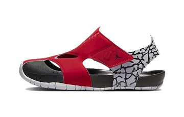 JORDAN FLARE PS GYM RED WHITE
