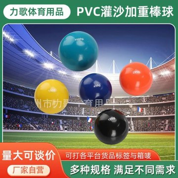 現貨健身灌沙球健身軟沙球PVC瑜伽手球運動重力球灌沙加重棒球
