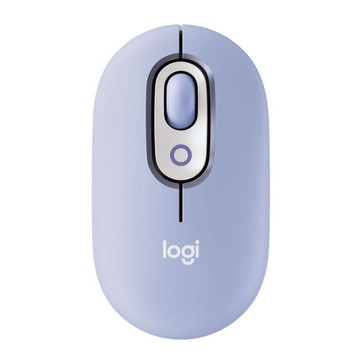 【618新客最高折350】Logitech POP MOUSE 無線藍牙滑鼠(石墨黑/珍珠白/薰衣紫/玫瑰粉)