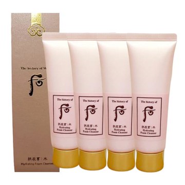 WHOO 后 拱辰享山茶花柔嫩潔膚蜜40ml*4入組-航空版