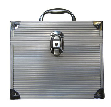 ~雪黛屋~Lian 化妝箱中容量進口PC材質嫁妝化妝箱置物箱手提(全新商品~小退色瑕疵不接受退貨呦)#6039