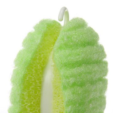 SANKO洗衣海綿刷 輕鬆搓揉產生豐富泡沫 有效清潔衣物污漬  1入  綠色