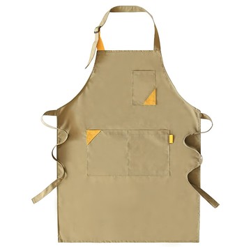 掛脖圍裙 A05 74 x 67cm 卡其色 防油污 輕巧舒適  1件