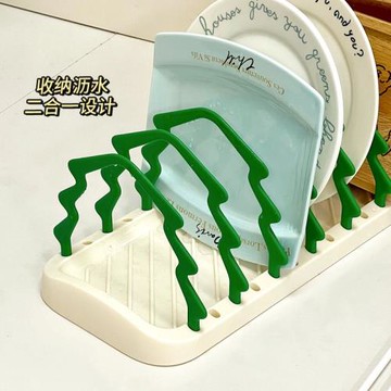 寵物碗架bd碗架子瀝水飛碟雙耳平底鍋陳列收納架間隔貓咪狗狗碗架