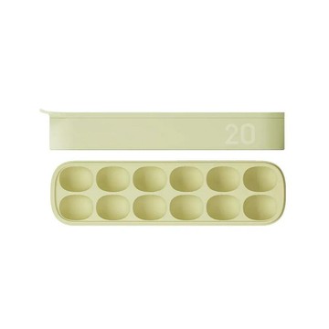 MOYUUM韓國雙層密封白金矽膠副食品分裝盒(12格)(MMUM1062465開心果綠)490元