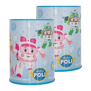 ROBOCAR POLI 波力 筆筒存錢筒  筆筒存錢筒 波力 多色  2個
