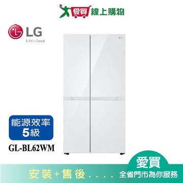 LG樂金653L智慧變頻對開冰箱GL-BL62WM_含配送+安裝【愛買】