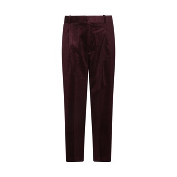 Drole De Monsieur - Wine Cotton Blend Trousers