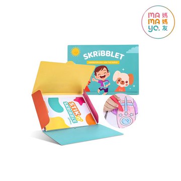 mamayo 透光繪圖重複貼套組(A4繪圖貼3本+著色手冊1本)