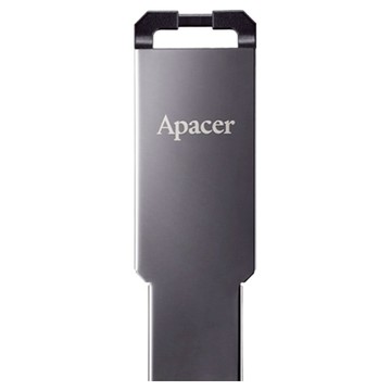 Apacer 宇瞻 USB 3.2 極簡金屬隨身碟 AH360 64GB 高強度金屬材質 配備輕便吊飾孔  1個