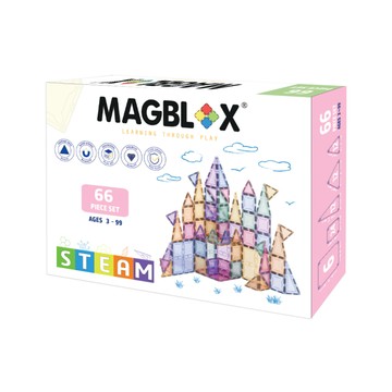 MAGBLOX 澳洲 美學磁力片 粉彩入門組66pcs