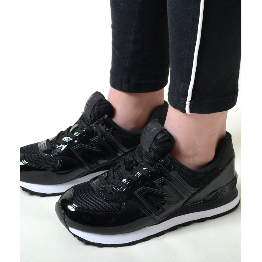 NEW BALANCE WL574 TA2 ニューバランス WL574 TA2 ブラック 黒 パテントレザー レディース スニーカー wl574ta2  通販 LINEポイント最大0.5%GET | LINEショッピング