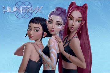 【Kpop 獵魔女團】HUNTR/X 強勢回歸 英國進口海報